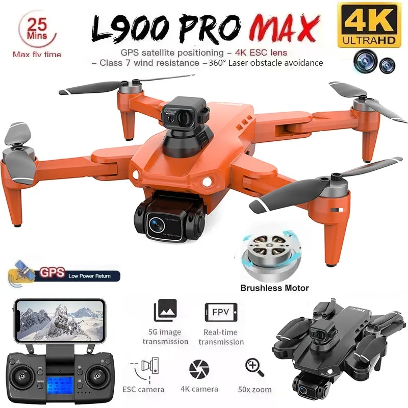 Drone Kit Professional - L900 Pro MAX GPS ドローン 4K